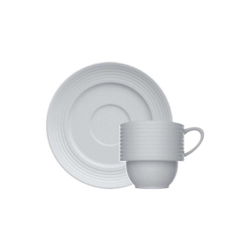 Casa da Porcelana cod 844 Laguna Xícara para Café Pires 100ml