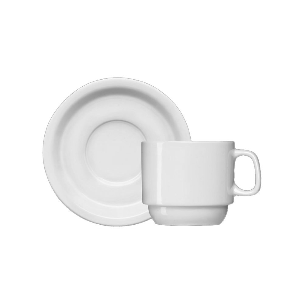 Casa da Porcelana cod 155 Iguaçu Xícara para Café Pires 65ml