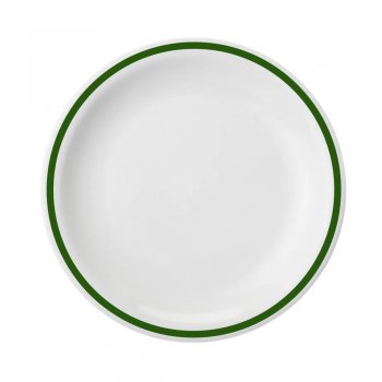 Color Prato Sobremesa com Filete Verde Tramontina 21cm 96900/011