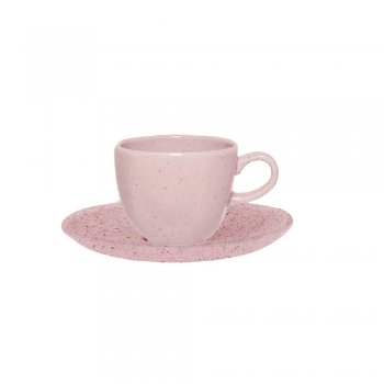 Ryo Pink Sand Xícara para Café com Pires 75ml
