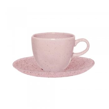 Ryo Pink Sand Xícara para Chá com Pires 220ml