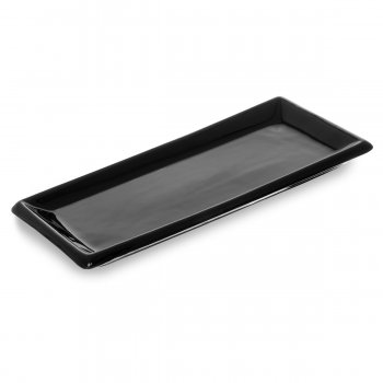Sapporo Travessa Retangular Preto 19x8cm