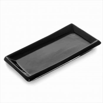 Sapporo Travessa Retangular Preto 22x11cm