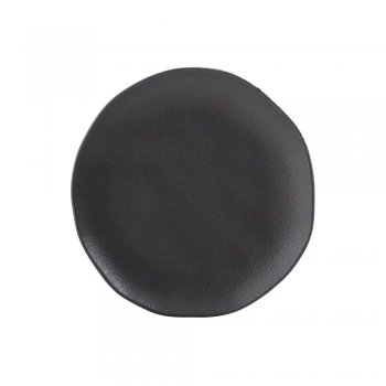 Preto Matte Prato Sobremesa Orgânico 19,5cm