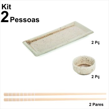 Z Kit Sapporo travessa p/ 6 pessoas cor paçoca creme