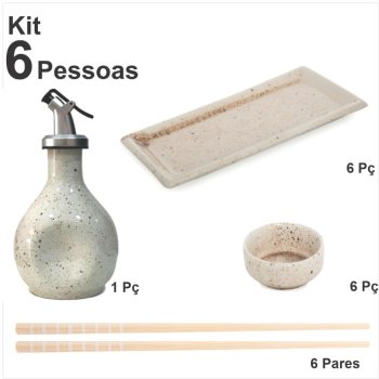 Z Kit Sapporo travessa p/ 6 pessoas cor paçoca creme
