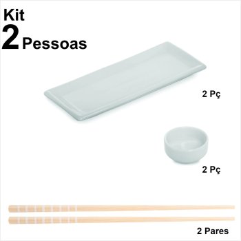 Z Kit Sapporo travessa p/ 2 pessoas cor branco