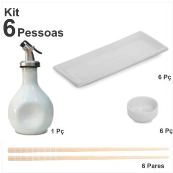 Z Kit Sapporo travessa p/ 6 pessoas cor branco