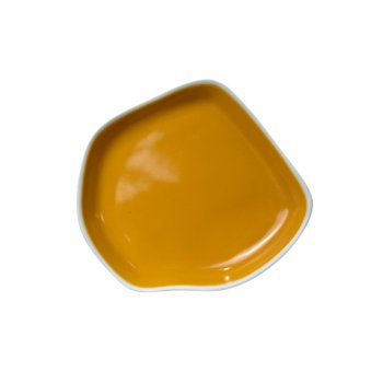 Prato Conceito sobremesa amarelo / branco 18,5 cm - Studio Germer Segunda linha