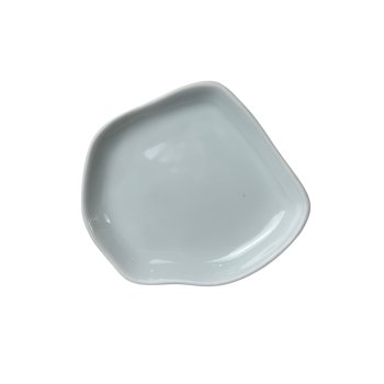 Prato Conceito sobremesa branco / branco 18,5 cm - Studio Germer