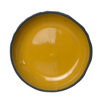 PRATO TEXTURE G  AMARELO (1200 ml) Segunda Linha