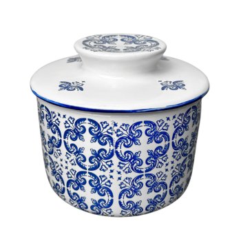 Manteigueira Francesa Decorada Portuguesa 200ml