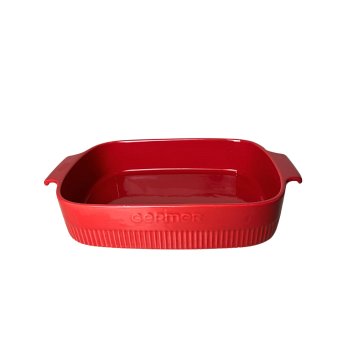 Assar e Servir travessa retangular vermelha 28 X 17 cm 1600 ml 2ª linha