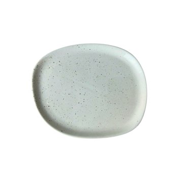 Sapporo Travessa Orgânica Oval 20 x 16,5 cm  - Creme Paçoca