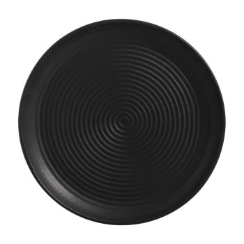 Preto Matte Travessa Espiral Orgânico 31cm