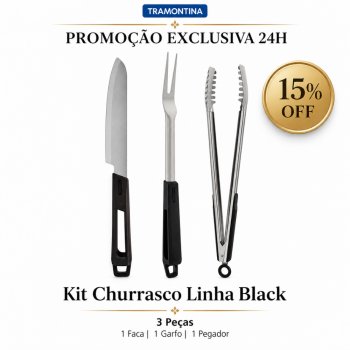 kit Churrasco linha Black Tramontina