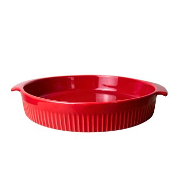 Assar e Servir travessa redonda vermelha 25 x 4,50 cm 1280 ML 2ª linha
