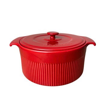 Assar e Servir Cocotte vermelha com tampa  27 x 22 cm  2750 ml 2ª Linha