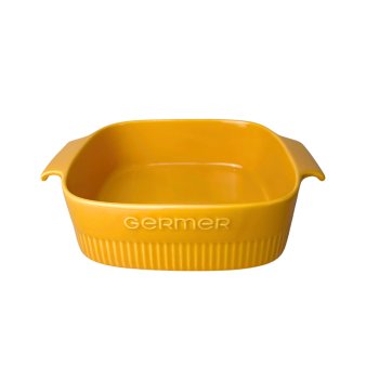 Assar e Servir travessa quadrada amarela 26,5 x 21 x 6,8 CM 2000 ML 2ª linha