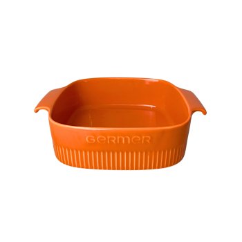 Assar e Servir travessa quadrada laranja 21 x 6,8  cm ML 2ª linha